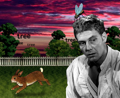Collage of Rabbit and James Fox by Run Wrake