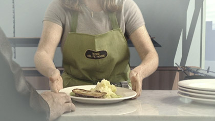 Black, White & Green – the way of pie, still: “Slide along… Don’t worry about a knife. You won’t need that.”