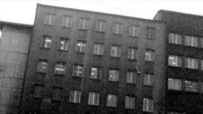 Half Life, still: A Warsaw office block