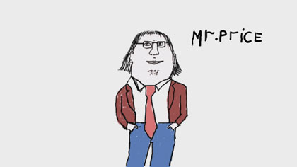 Mr Price, still: *Mr Price* title card
