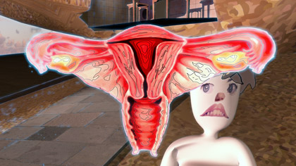 Sucked Up, still: fallopian moth