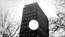 Half Life, still 34: The cold moon penetrates the prefabricated office block then envelopes it in night